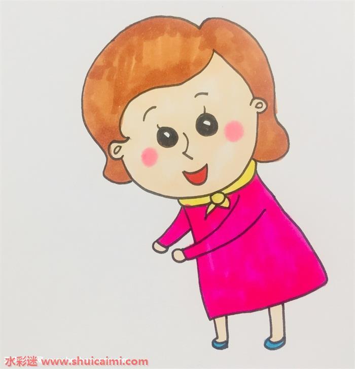 我的妈妈怎么画 我的妈妈简笔画漂亮彩色