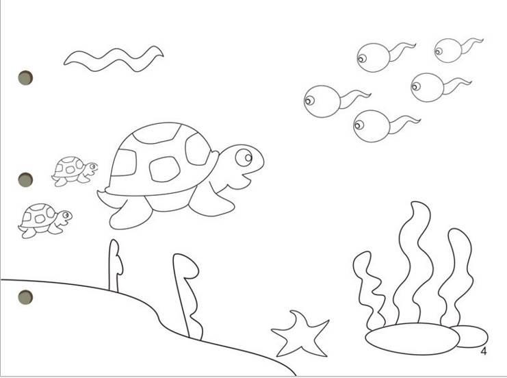 蝌蚪的简笔画图片大全 蝌蚪简笔画图片大全彩色