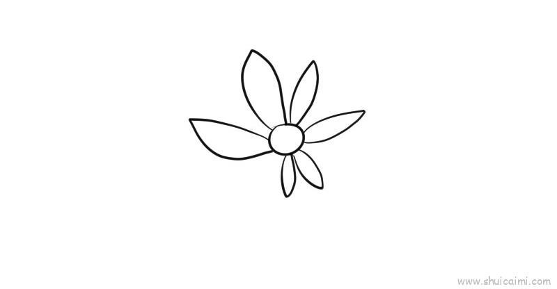 菊花,菊花儿童画怎么画 菊花,菊花简笔画步骤