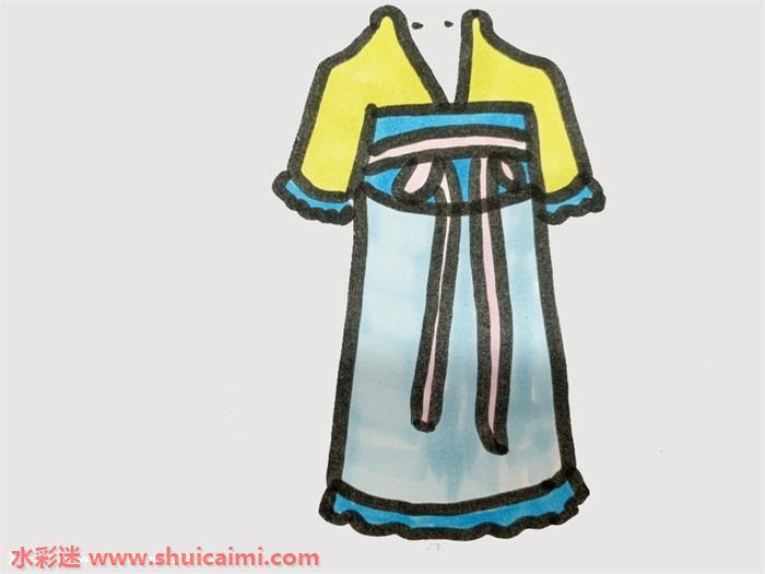 古代最美丽裙子怎么画 裙子简笔画步骤图