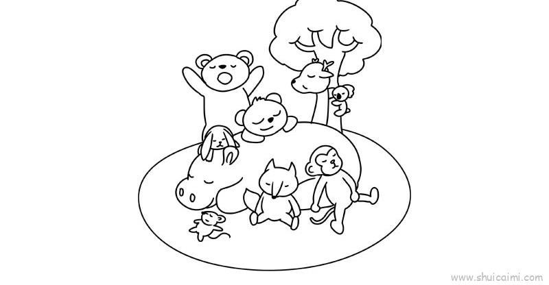 小动物儿童画怎么画 小动物简笔画画法