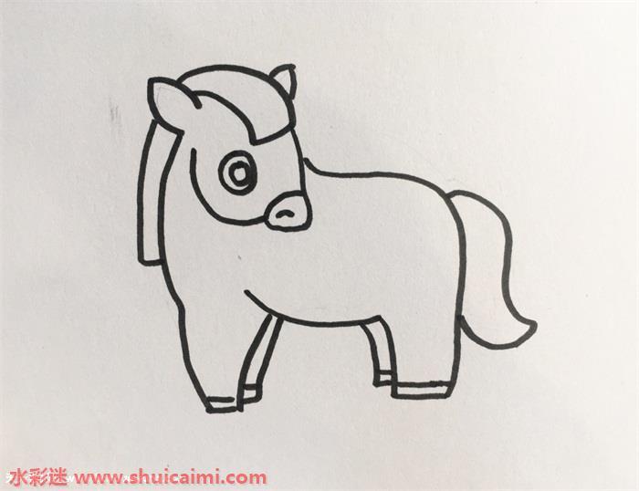 小马怎么画 小马简笔画步骤