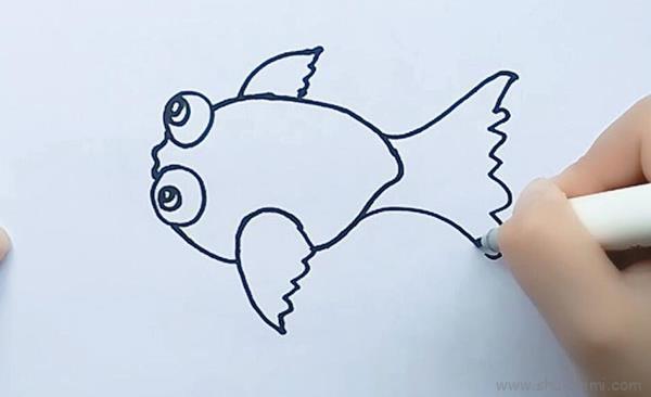金鱼儿童画怎么画?金鱼儿童画的画法步骤教程