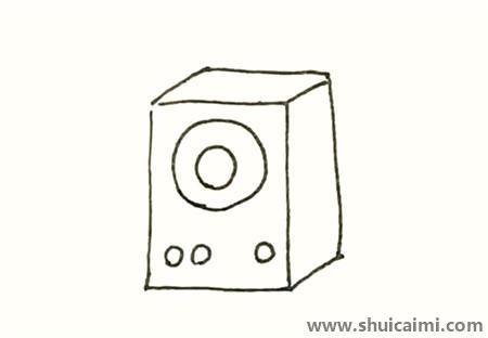 音响彩色儿童简笔画