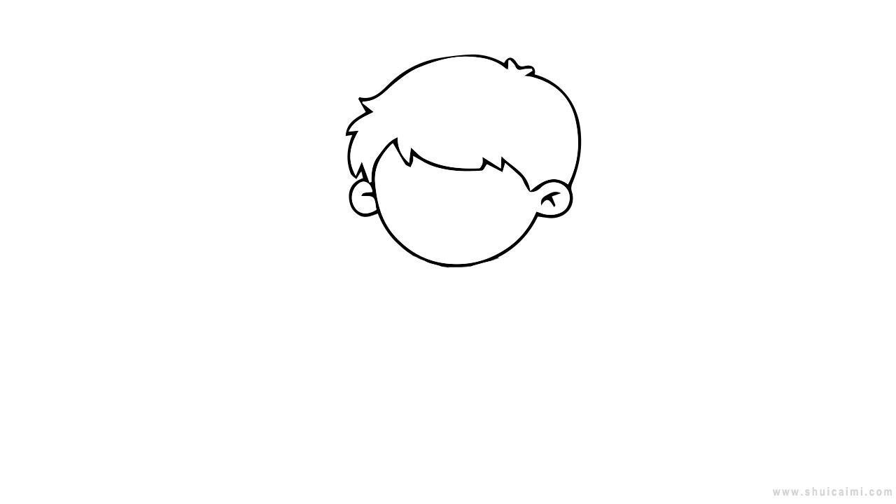 男孩卡通简笔画怎么画 男孩卡通简笔画图片