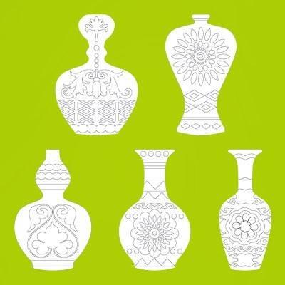 青花瓷简笔画 青花瓷简笔画图片大全