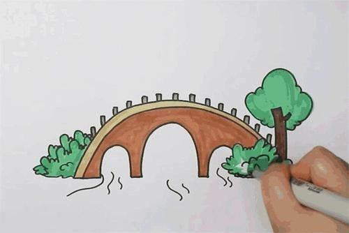小桥简笔画 小桥简笔画简单又漂亮