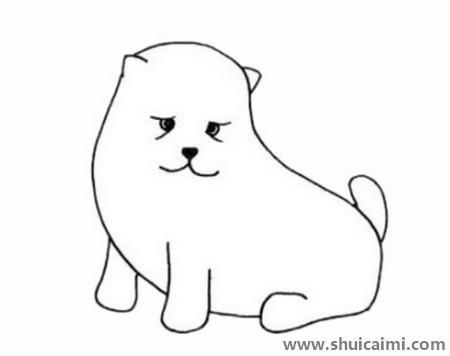 松狮犬儿童简笔画