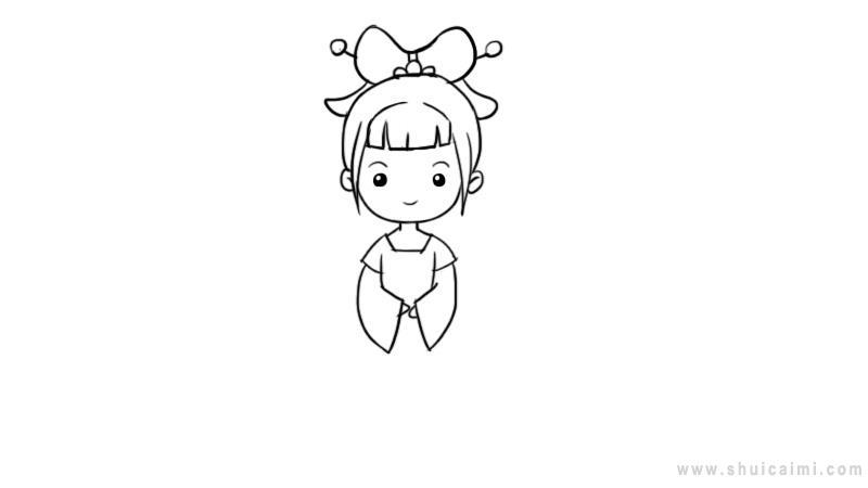 美少女简笔画怎么画 美少女简笔画图片大全