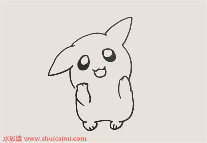 皮卡丘怎么画？皮卡丘简笔画步骤图解