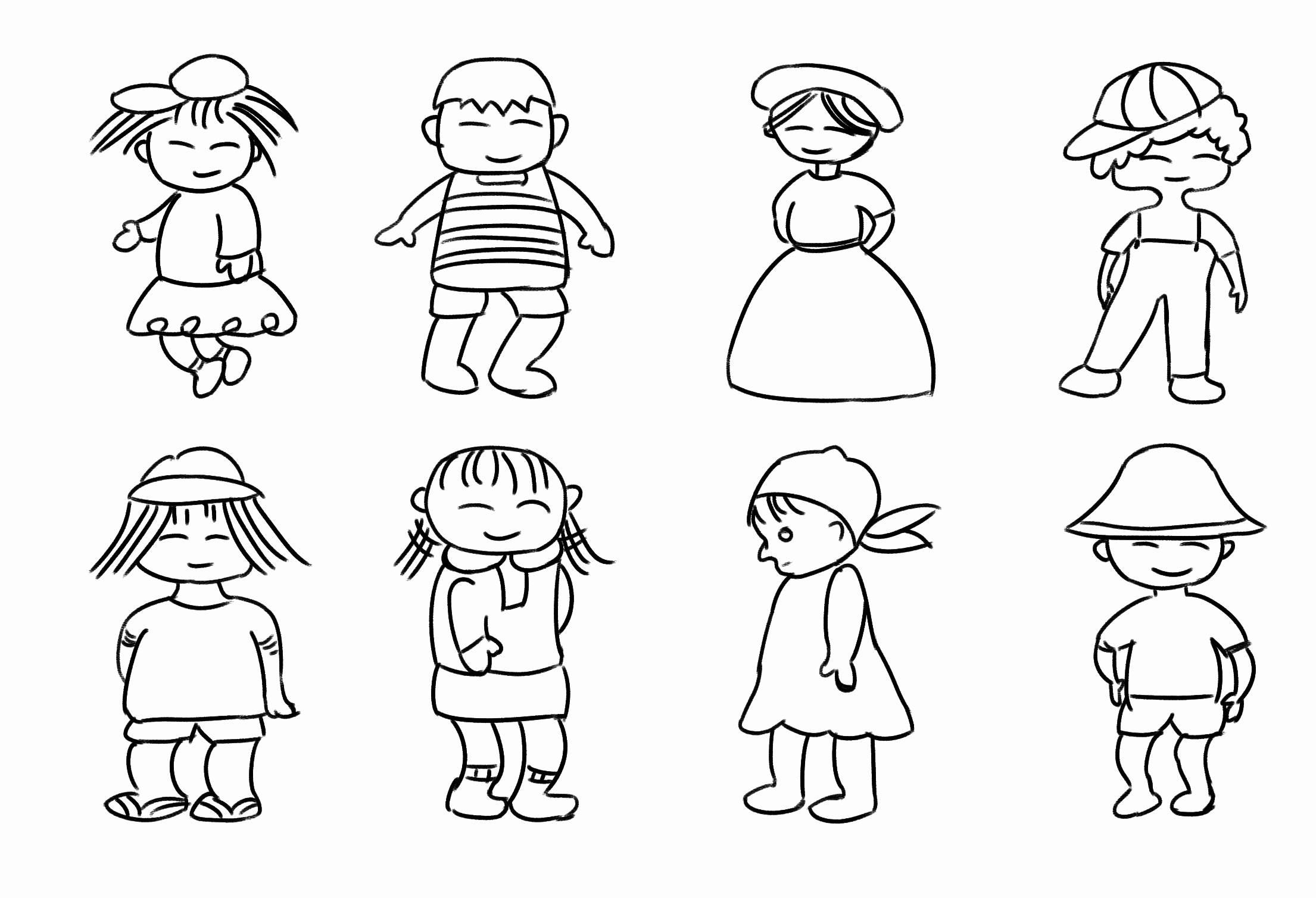 画人 简笔画 画人简笔画图片大全