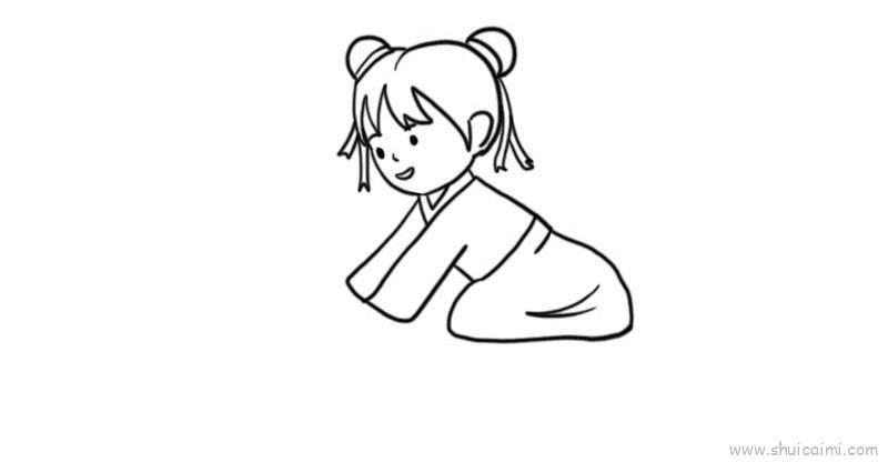 寒衣节放河灯儿童画怎么画 寒衣节放河灯简笔画步骤