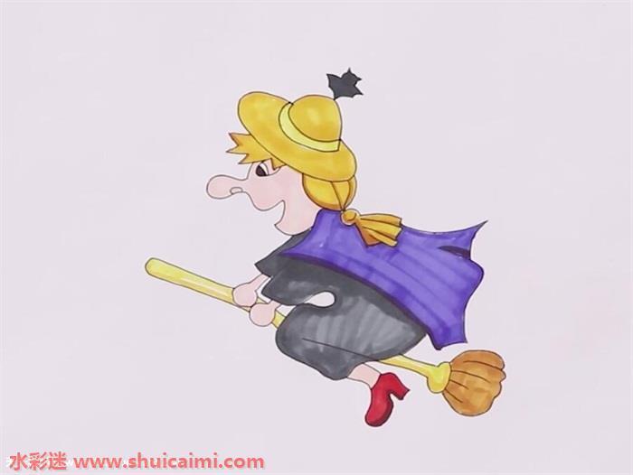 万圣节女巫怎么画 万圣节女巫简笔画步骤