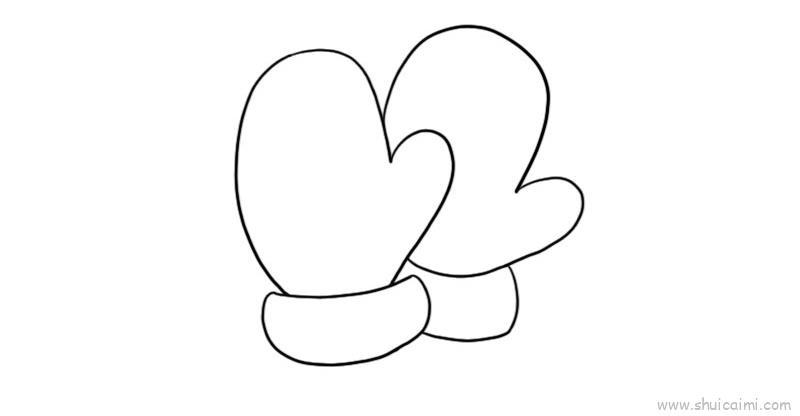 手套儿童画怎么画 手套简笔画图片大全