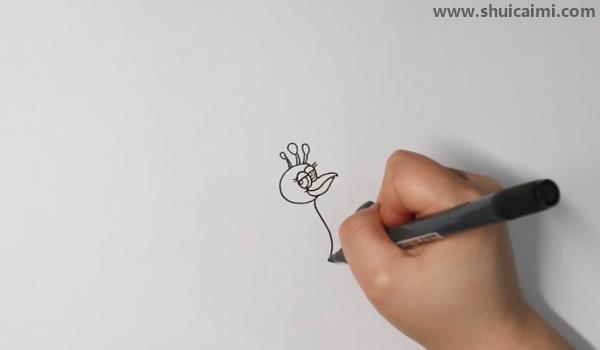 孔雀开屏简笔画怎么画 孔雀开屏简笔画步骤