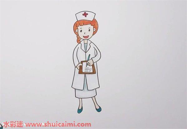 护士怎么画 护士简笔画画法