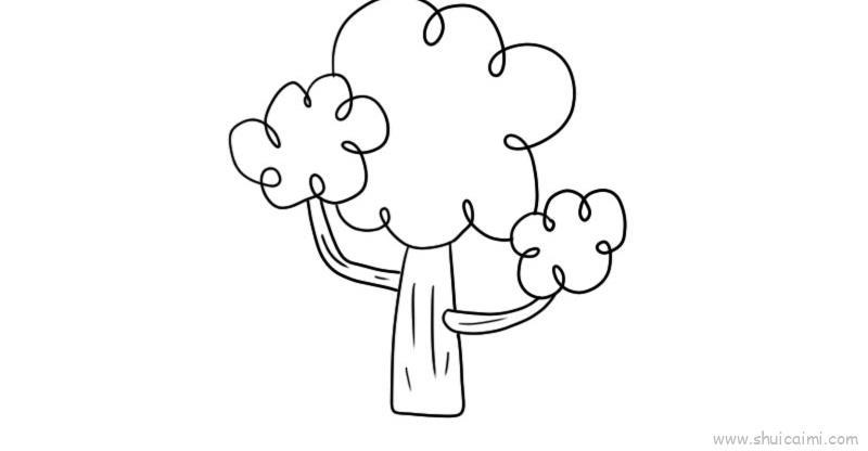 枫树儿童画怎么画 枫树简笔画步骤