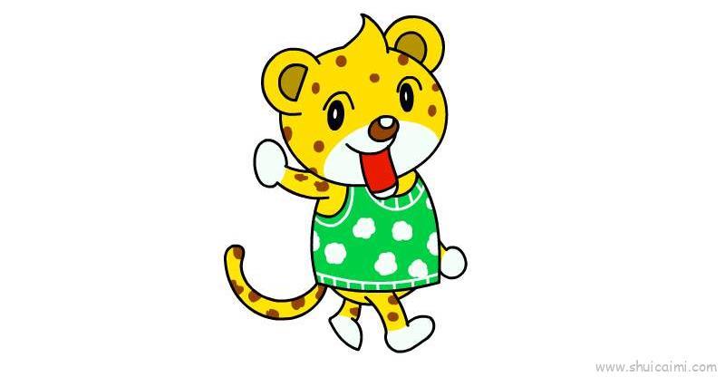 豹子儿童画怎么画 豹子简笔画步骤