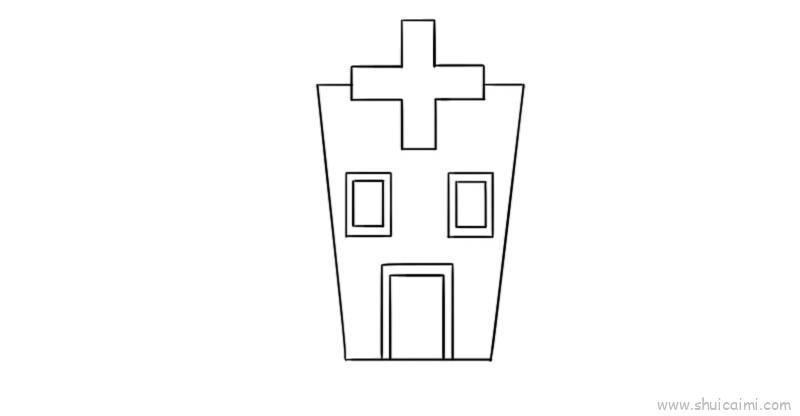 医院儿童画怎么画 医院简笔画图片大全
