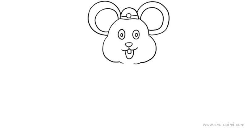 鼠宝拜年儿童画怎么画 鼠宝拜年简笔画简单