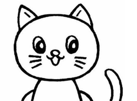 猫头的简笔画图片大全 猫头的简笔画图片大全可爱