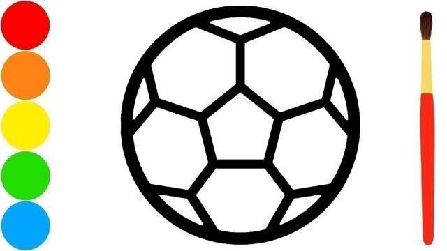 足球图片简笔画 彩色足球图片简笔画
