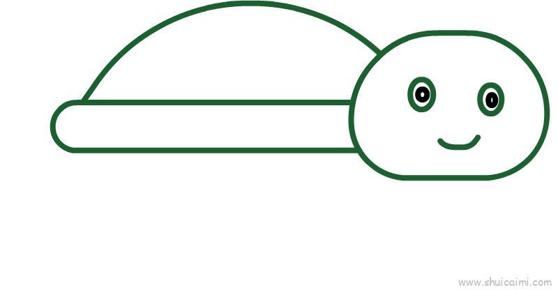 乌龟儿童画怎么画 乌龟简笔画简单