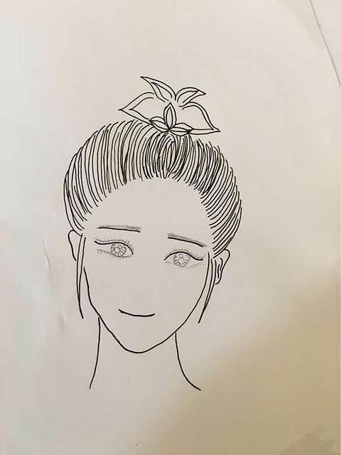 美女简笔画 美女简笔画图片大全简单