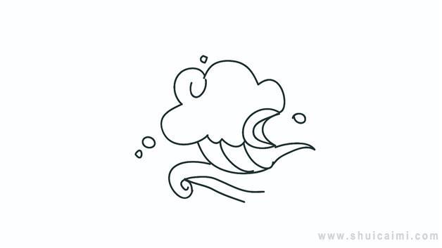 大海浪简笔画怎么画 大海浪简笔画好看