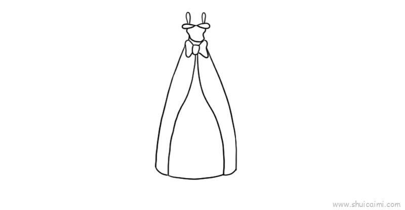 晚礼服儿童画怎么画 晚礼服简笔画好看