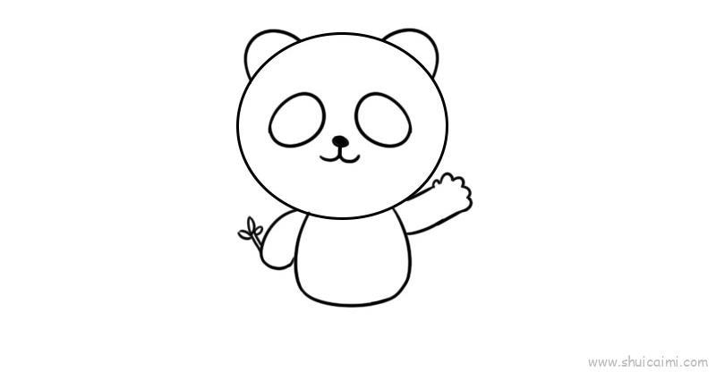 熊猫儿童画怎么画 熊猫简笔画图片
