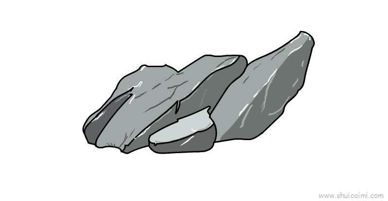 石头儿童画怎么画 石头简笔画简单