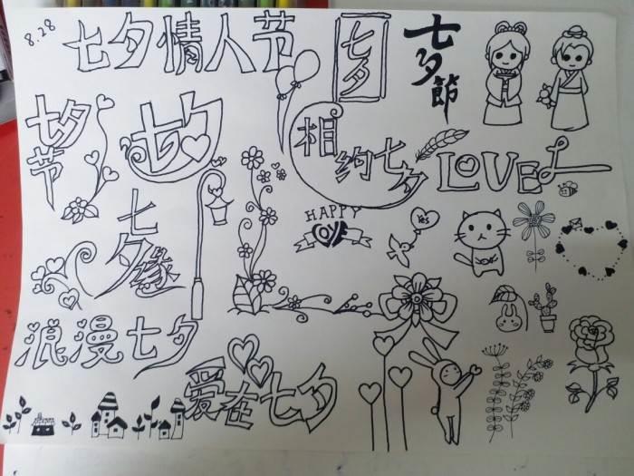 情人节手抄报简单 情人节手抄报简单又漂亮