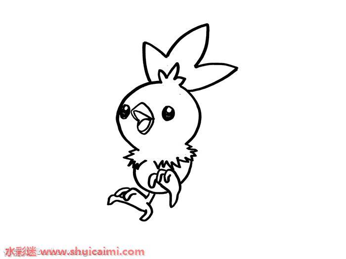火稚鸡怎么画 火稚鸡简笔画简单