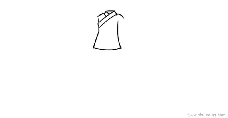 古装衣服儿童画怎么画 古装衣服简笔画步骤