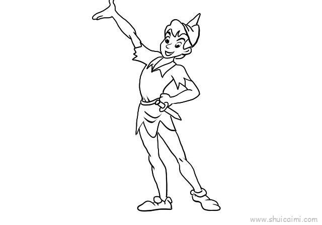 彼得潘儿童画怎么画 彼得潘简笔画画法