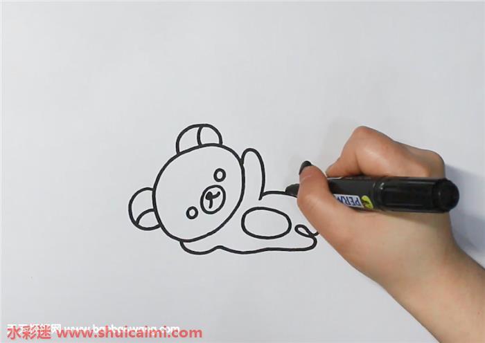 轻松熊怎么画 轻松熊简笔画步骤