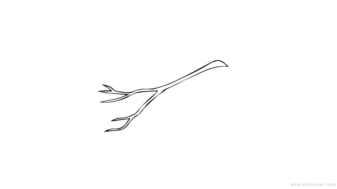 树杈简笔画怎么画 树杈简笔画顺序