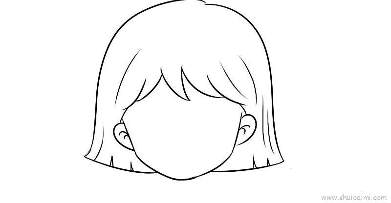 头像女儿童画怎么画 头像女简笔画简单