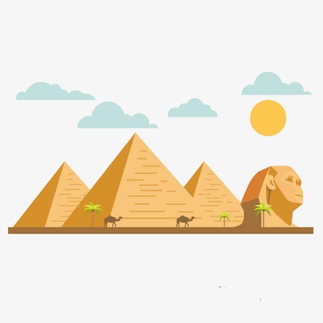 金字塔简笔画 金字塔简笔画图片大全彩色