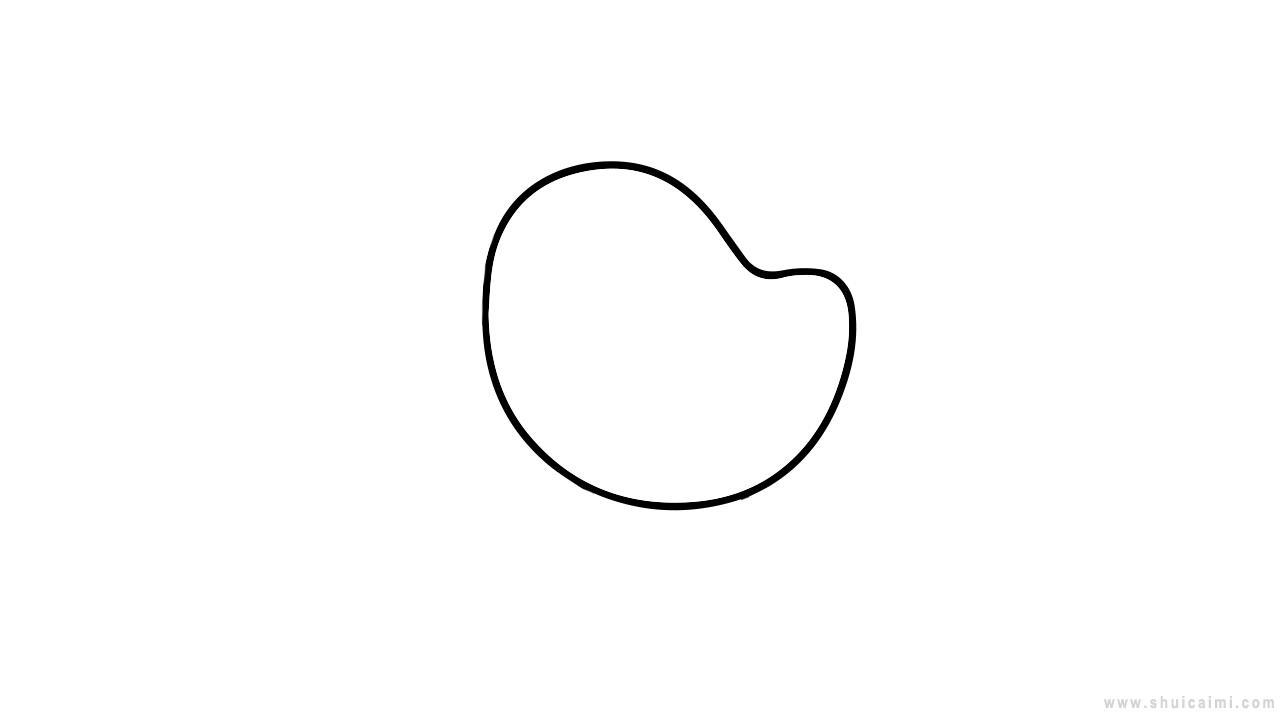 可爱的小鸡简笔画步骤图解，超简单