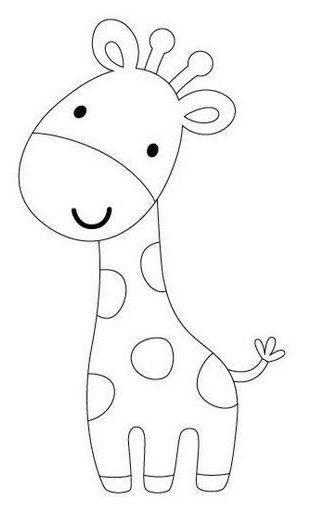 长颈鹿简笔画 长颈鹿简笔画图片大全