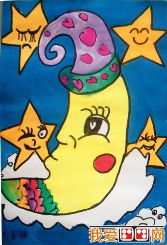 儿童画月亮月亮欣赏简笔画怎么画 儿童画月亮月亮欣赏简笔画顺序