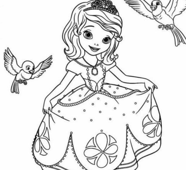 公主的简笔画图片大全 公主的简笔画图片大全带颜色