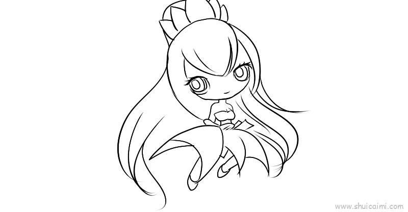 7个叶罗丽仙子陈思思儿童画怎么画 7个叶罗丽仙子陈思思简笔画顺序