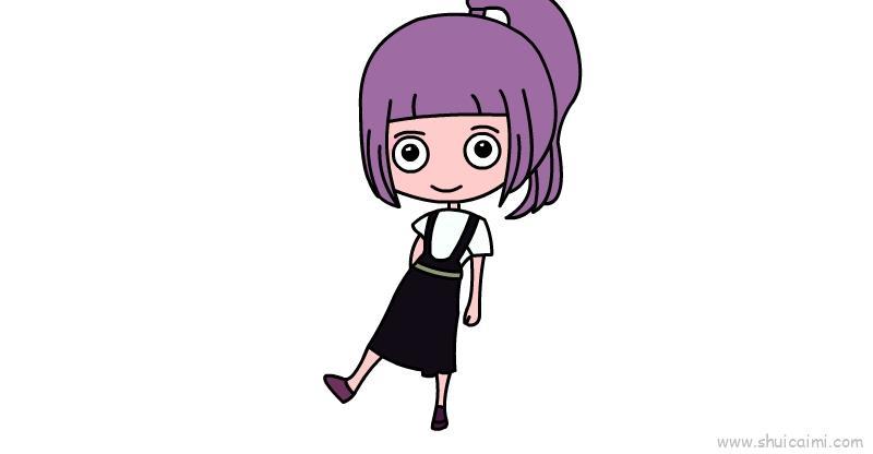 抖音女孩Ins儿童画怎么画 抖音女孩Ins简笔画简单又好看