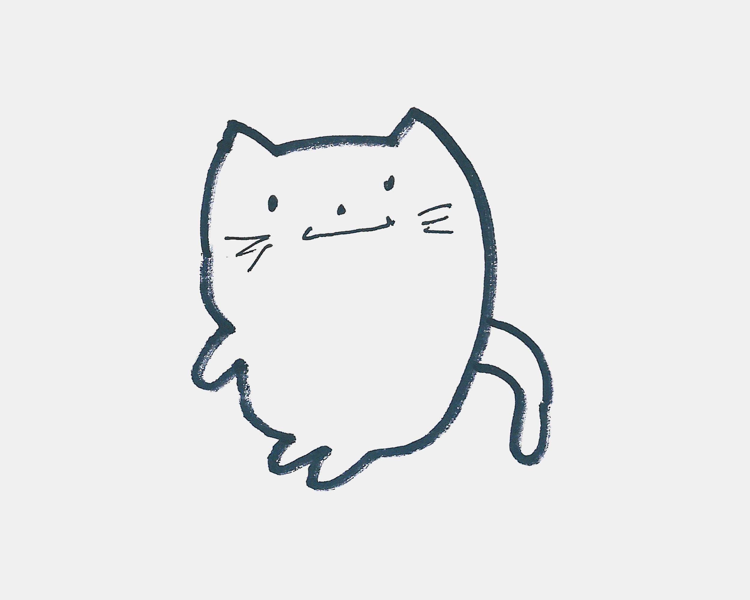 可爱的小猫咪怎么画简笔画图片大全 小猫简笔画可爱小猫简笔画