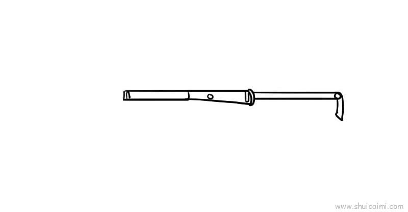 m416突击步枪儿童画怎么画 m416突击步枪简笔画顺序