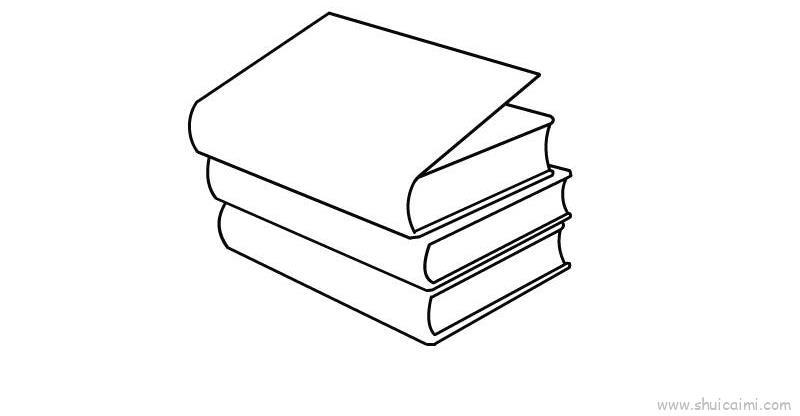 故事书儿童画怎么画 故事书简笔画步骤