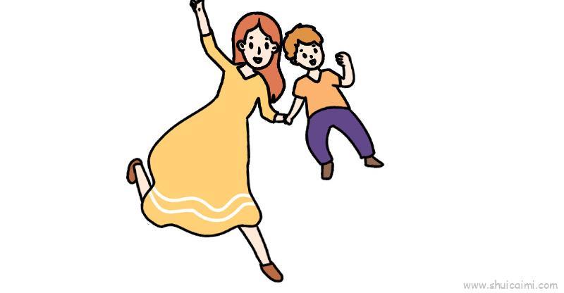 母亲节妈妈儿童画怎么画 母亲节妈妈简笔画好看